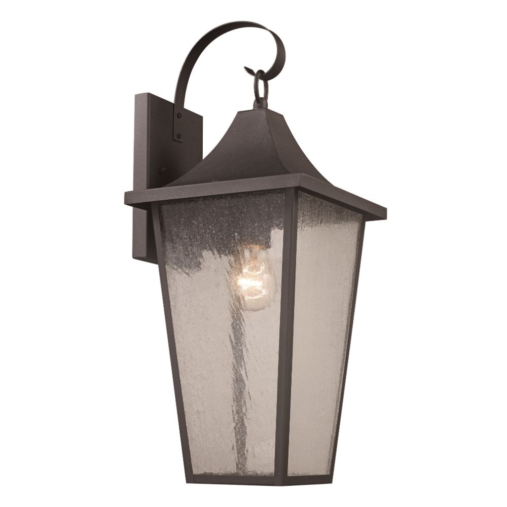 Trans Globe Lighting 50931 BK Amid 1 Light Outdoor Wall Lantern Medium in Black